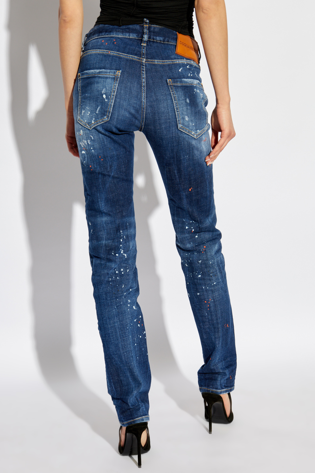 デニム・ジーパン DSQUARED2 Woman Jeans Blue S75LB1013S30664 470 Navy blue Jeans 24/7 Dsquared2 - Vitkac AS